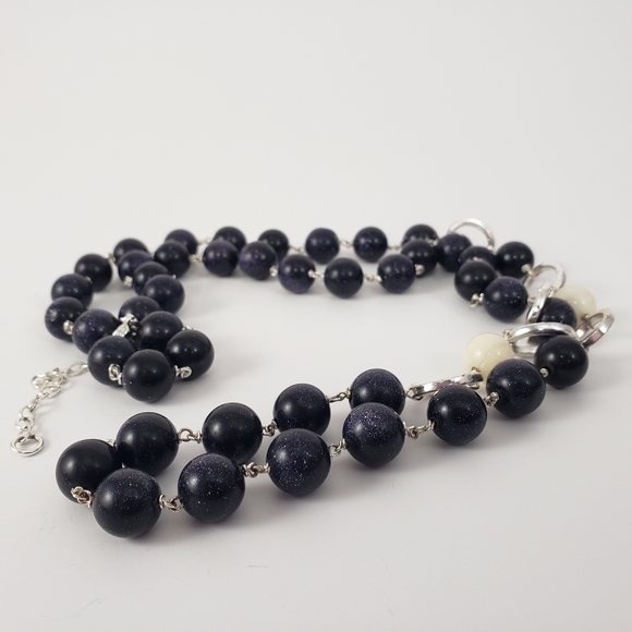 GOLDSTONE Galaxy Beaded Long Necklace - Picture 2 of 6